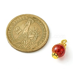 10шт 10 цвета круглый стеклянный круглый кулон&nbsp;PALLOY-JF02281