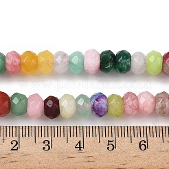 Природные окрашенные белого нефрита нитей бисера G-F753-06C