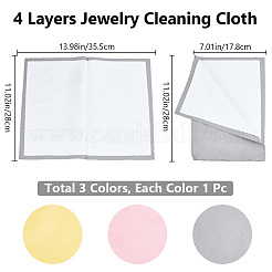 3шт 3 цвета 4 слоя серебряной полировальной ткани&nbsp;TOOL-BBC0001-02