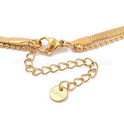 Двухслойные ожерелья NJEW-A032-04G-03