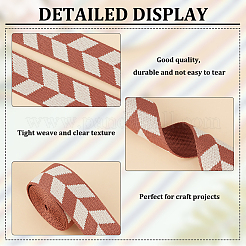 3 шт. 3-х цветная полиэстеровая жаккардовая ромбовидная лента OCOR-BC0006-72