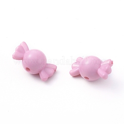 Сплошной цвет акриловые бусины SACR-R808-09