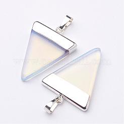 Треугольные опаловые подвески&nbsp;G-F0135-01P