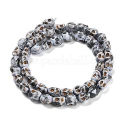 Синтетических нитей бирюзовые бусы TURQ-F019-02I