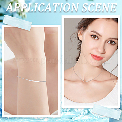 6 шт. бусины-трубочки из стерлингового серебра&nbsp;STER-BBC0007-47A