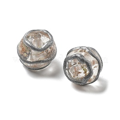 Светящиеся бусины лэмпворк из золота и песка ручной работы LAMP-V001-01