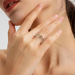 16 шт. 8 стиля 201 нержавеющая сталь рифленые кольца для пальцев&nbsp;STAS-SC0010-64