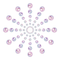 Радуга abs пластиковые жемчужные бусы OACR-CJ0001-01