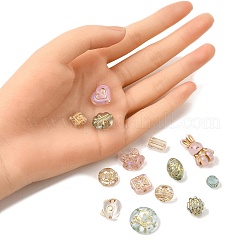 60 г 3 цвета прозрачные акриловые бусины&nbsp;MACR-FP0001-15