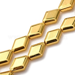 Стеклянные бусины с гальваническим покрытием  EGLA-H109-11