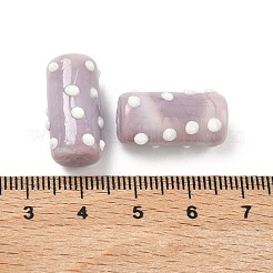 Бусины ручной работы в технике лэмпворк с неровностями&nbsp;LAMP-G170-01B