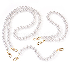 3 шт. 3 размера из АБС-пластика с имитацией жемчуга для сумок с цепочками&nbsp;HJEW-TAC0068