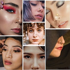 21шт 21 стильные прозрачные фианиты цветок и плоские круглые шпильки и кольца для носа в форме сердца JX527C