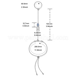 Браслеты на ногу из стерлингового серебра с родиевым покрытием JA130A