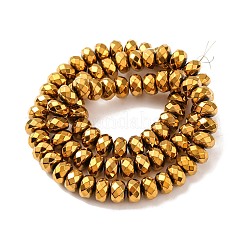 Гальванизировать немагнитных синтетический гематит бисер пряди X-G-J160-E-02