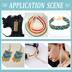 90 шт. 9 стиля латунные застежки-задвижки на концах трубок KK-WR0001-37G