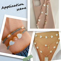 2 нити натуральных бусин из ракушек трохид/трохус SSHEL-SC0001-37