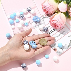 30 шт. Силиконовые бусины&nbsp;SIL-YW0002-43