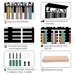 Прямоугольный железный держатель для медалей ODIS-WH0052-023