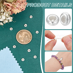 8 шт. бусины из стерлингового серебра STER-BC0002-48A-S