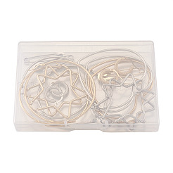 201 комплект серег-колец из нержавеющей стали EJEW-PJ0001-02