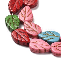 Синтетических нитей бирюзовые бусы G-B140-K01