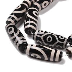 9 глаз бусины дзи натуральный агат тибетский стиль TDZI-K001-01U