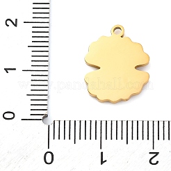 Подвески из нержавеющей стали 304 с эмалью&nbsp;STAS-M105-23G