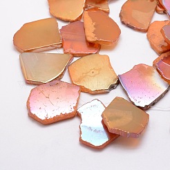 Гальванические натуральный агат бисер пряди G-K109-05-A