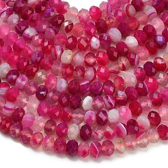 Натуральные полосатые агатовые бусы G-Z111-A01-05