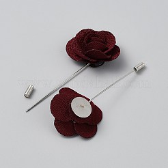 Цветочные броши из полиэстера&nbsp;JEWB-WH20006-01F