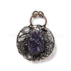 Натуральные самородки аметиста большие подвески&nbsp;G-D468-21R