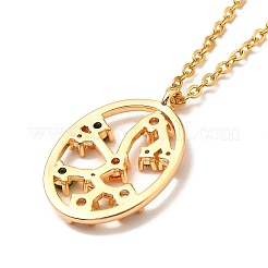 Красочное ожерелье с подвеской в виде созвездия кубического циркония&nbsp;LS-NJEW-H166-01L