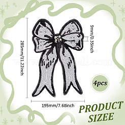 Аксессуары для костюмов с вышивкой из полиэстера и блесток&nbsp;DIY-WH0622-217