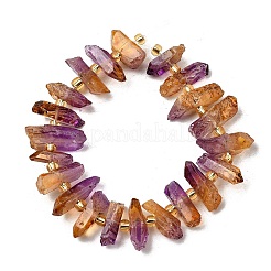 Гальванические природный кристалл кварца бусы пряди G-F800-D17