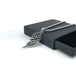 Мужские ожерелья с подвеской в виде крыла ангела из нержавеющей стали BI7944