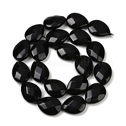 Натуральный черный обсидиан бисер пряди G-F795-A01