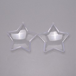 Прозрачные пластиковые коробки для конфет CON-WH0088-02