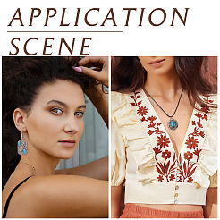 16шт 8 стиля подвески из синтетической бирюзы&nbsp;FIND-TA0002-15