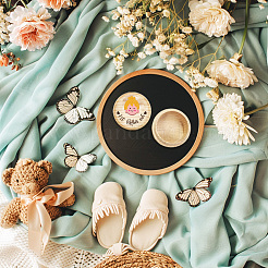 Круглая деревянная шкатулка из бука 3d с гравировкой 