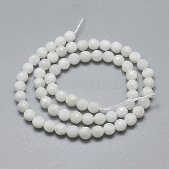 Бусины из натурального радужного лунного камня G-G792-34A