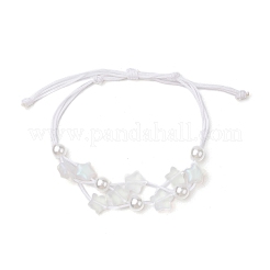 Регулируемые нейлоновые нити плетеные браслеты из бисера BJEW-JB11560-02