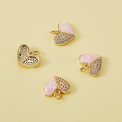 4 шт. Настоящая позолоченная латунь 18k с прозрачным кубическим цирконием KK-SZ0004-43