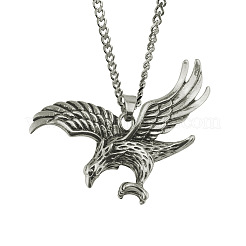 Мужские ожерелья из сплава с подвеской в виде орла в тибетском стиле&nbsp;FS-WGDD367-02