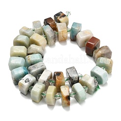 Натуральный цветок амазонитовые бусины пряди G-L642-H10-01