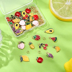 40шт 10 стиля подвески из сплава с эмалью&nbsp;ENAM-FP0002-06