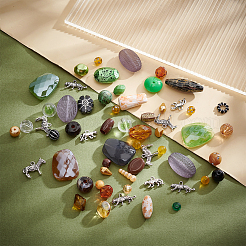 Набор подвесок в виде животных с бусинами для самостоятельного изготовления украшений DIY-FH0003-41