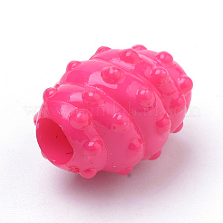 Неровные непрозрачные акриловые бусины с большим отверстием SACR-Q190-03