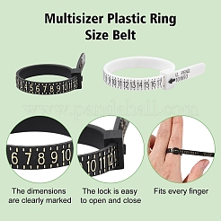 2 шт. 2-х цветный пластиковый измерительный инструмент для измерения размера кольца&nbsp;FAMI-YW0001-01