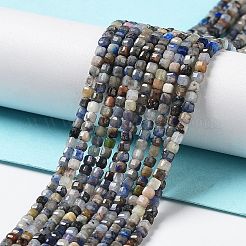 Природный содалит бисер нитей&nbsp;LS-G-J400-A06-01